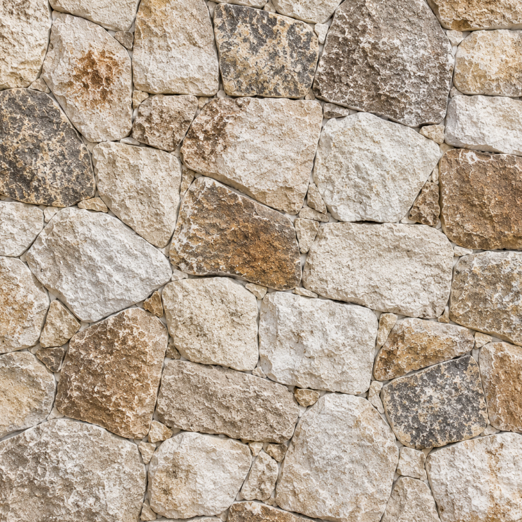 Irregular Airon Limestone walling