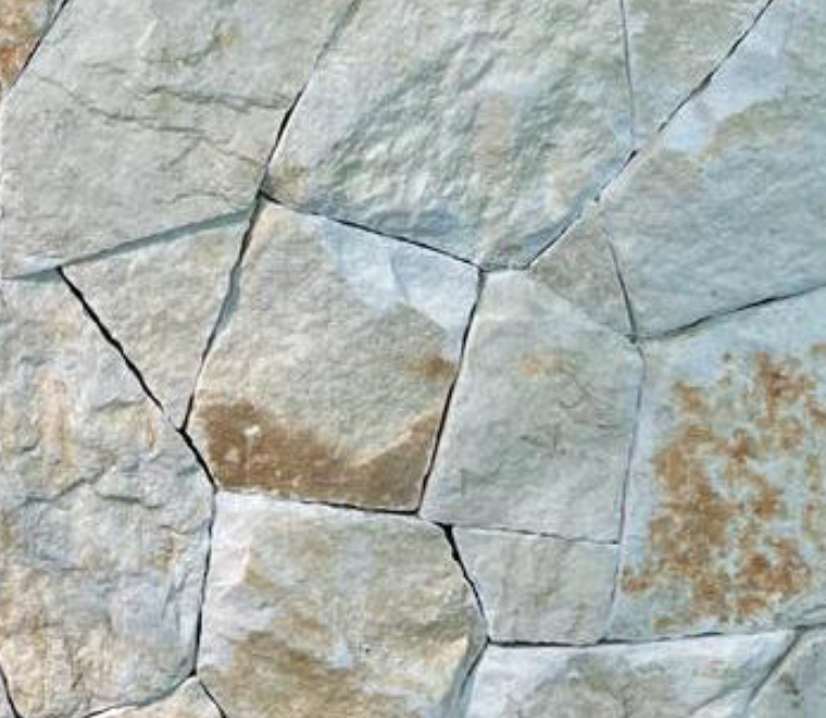 Irregular Vintage White Limestone walling